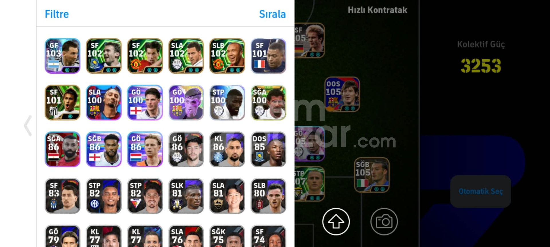 3253KG - 108 HAALAND,108 BUFFON,BOMBACI SALAH..