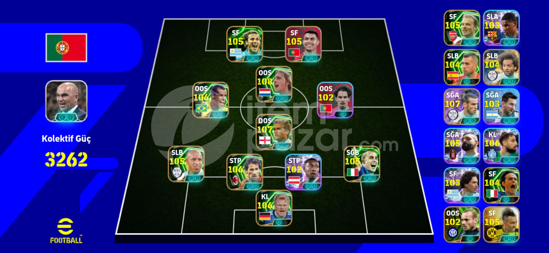 3262 KG 2021 BERİ AKTİF EFOOTBALL 2026 HESABI