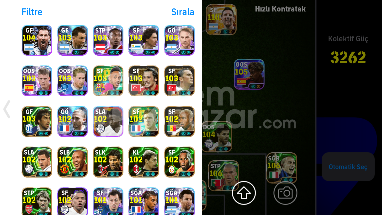 3265+ KG 110 MESSI 109 IBRAHIMOVIC VE PELE