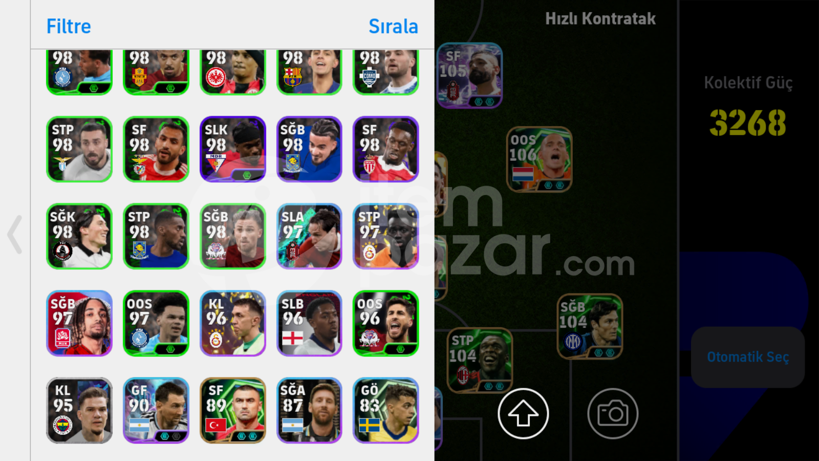3272KG TEK BAĞ 110 MESSİ SALAH HAZARD TOTTİ