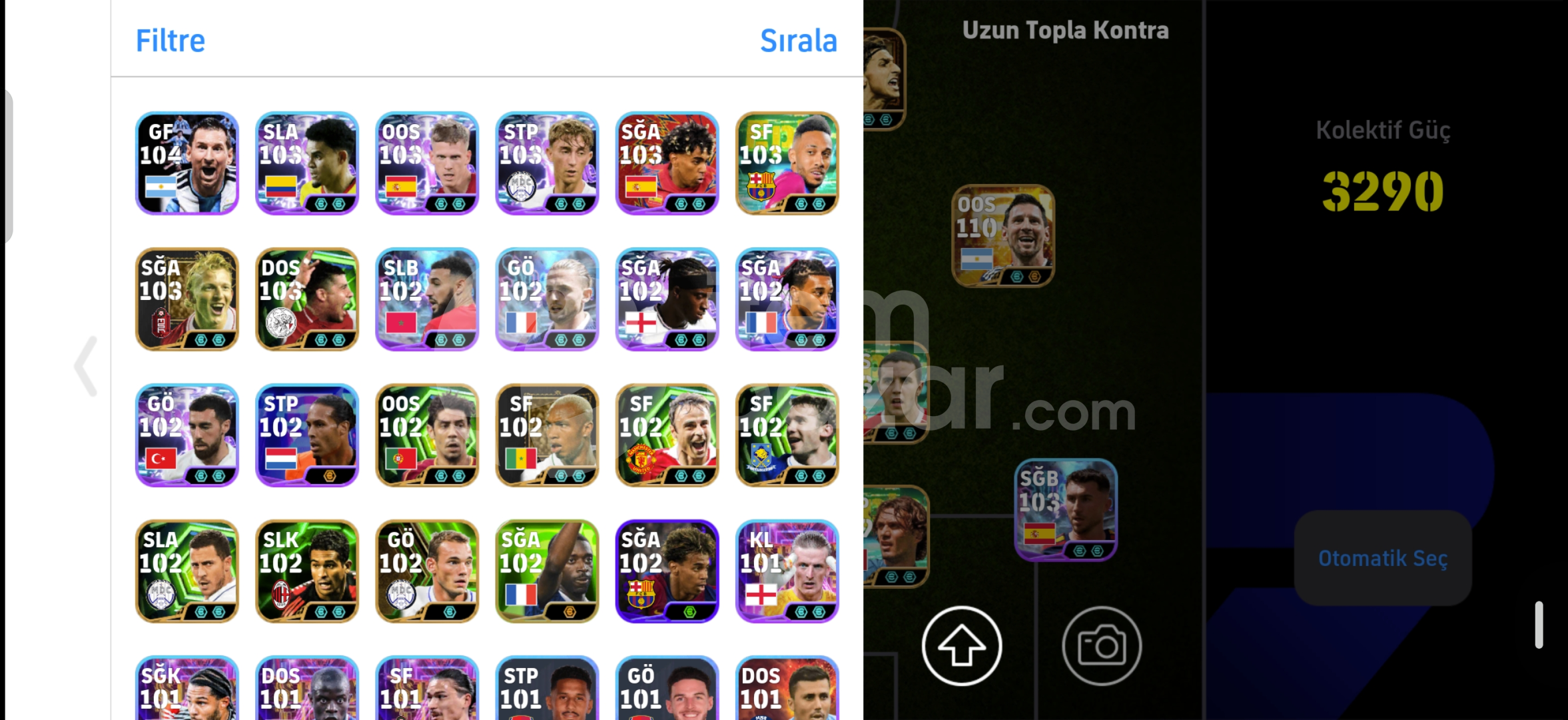 ⚡3290 KG 110 MESSİ 110 ZLATAN 109 RONALDO