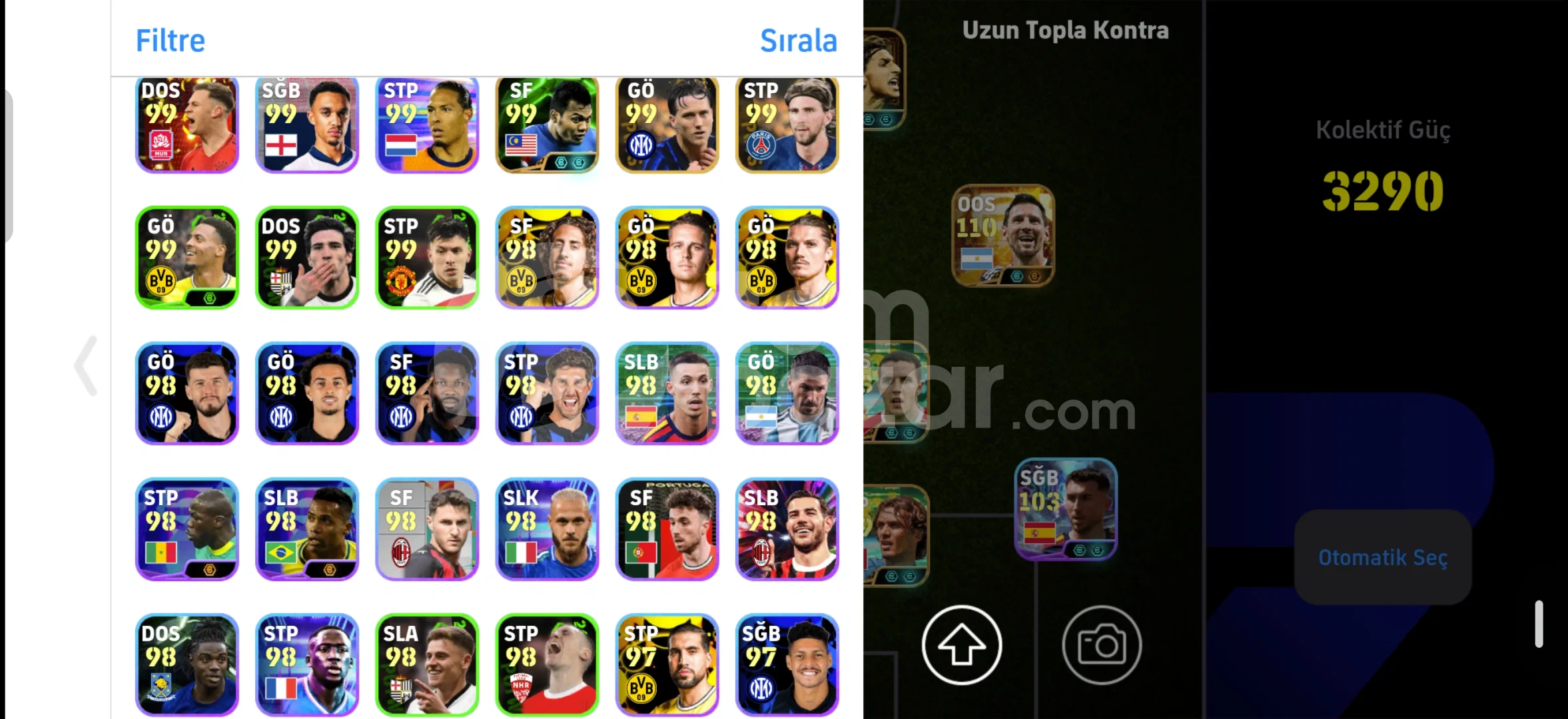 ⚡3290 KG 110 MESSİ 110 ZLATAN 109 RONALDO