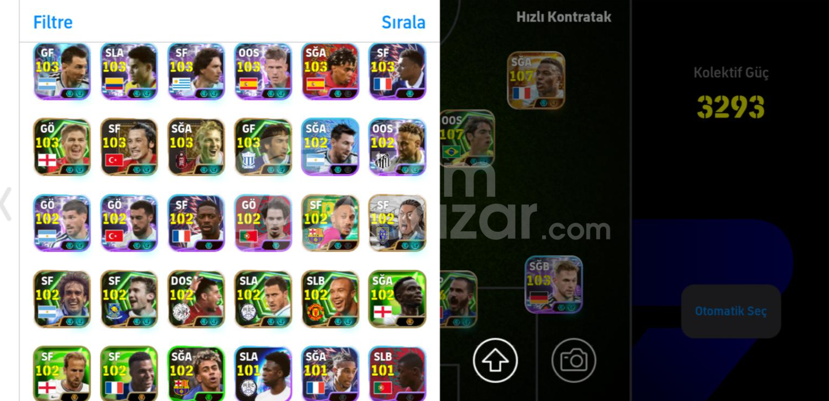 3293KG 109 Hazard ve 109 Zlatan Ibrahimovic