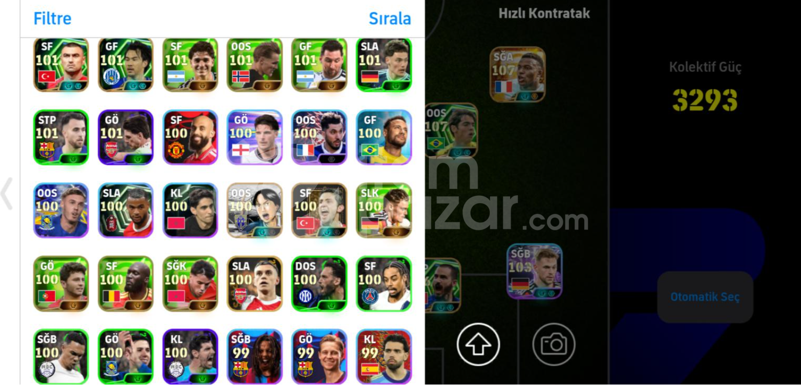 3293KG 109 Hazard ve 109 Zlatan Ibrahimovic
