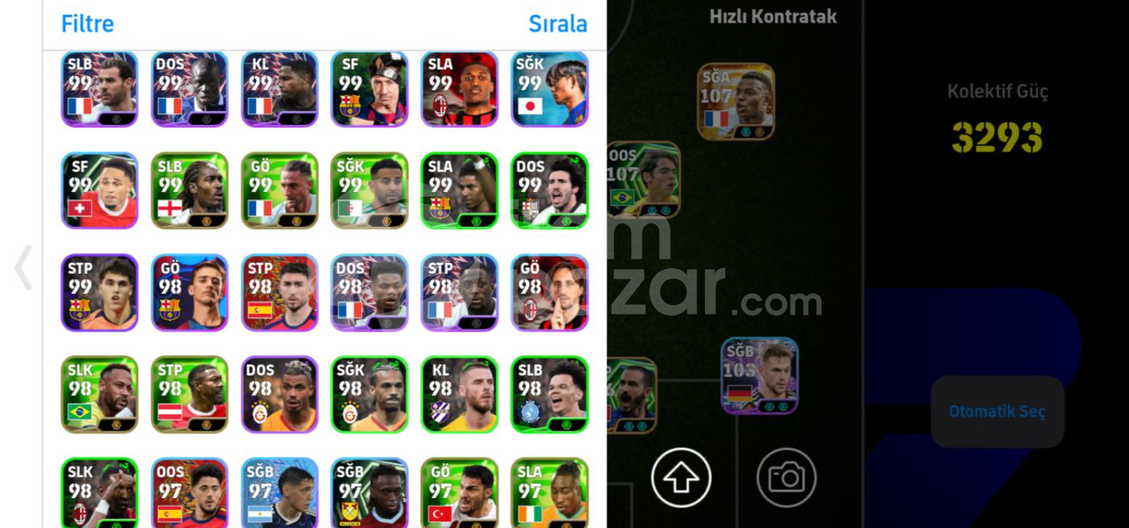 3293KG 109 Hazard ve 109 Zlatan Ibrahimovic