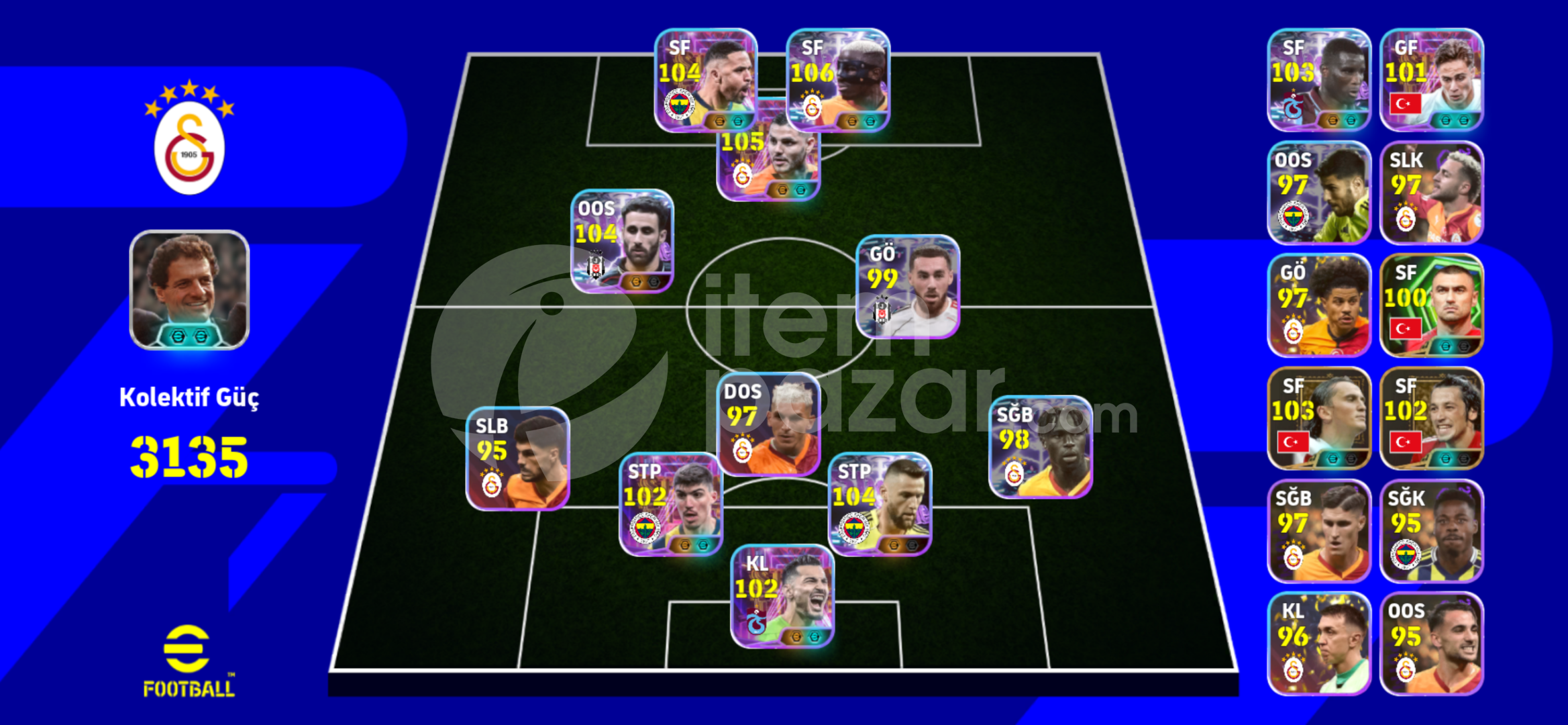 3300 FULL META HESAP SUPER LİG KADROLU