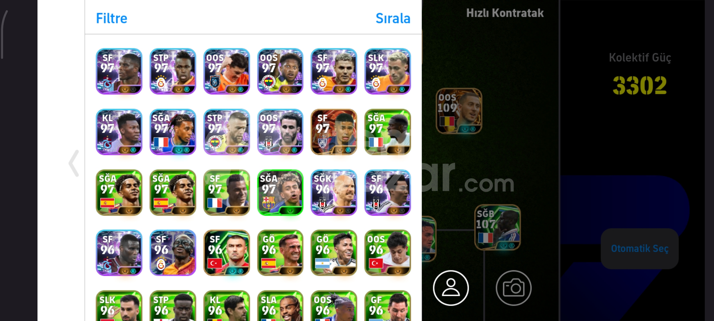 3303 Kg Süper Lig Kadrolu Efsane Hesap