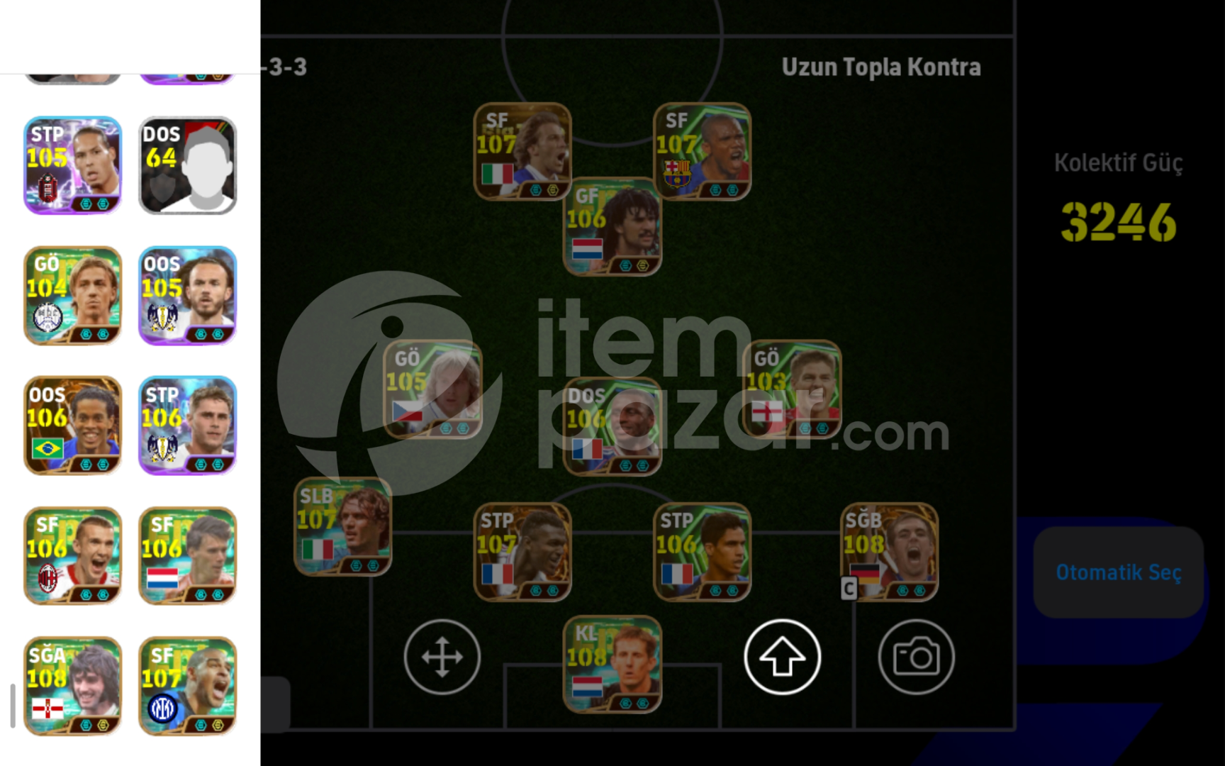 3320 kg lik efsane kadro 