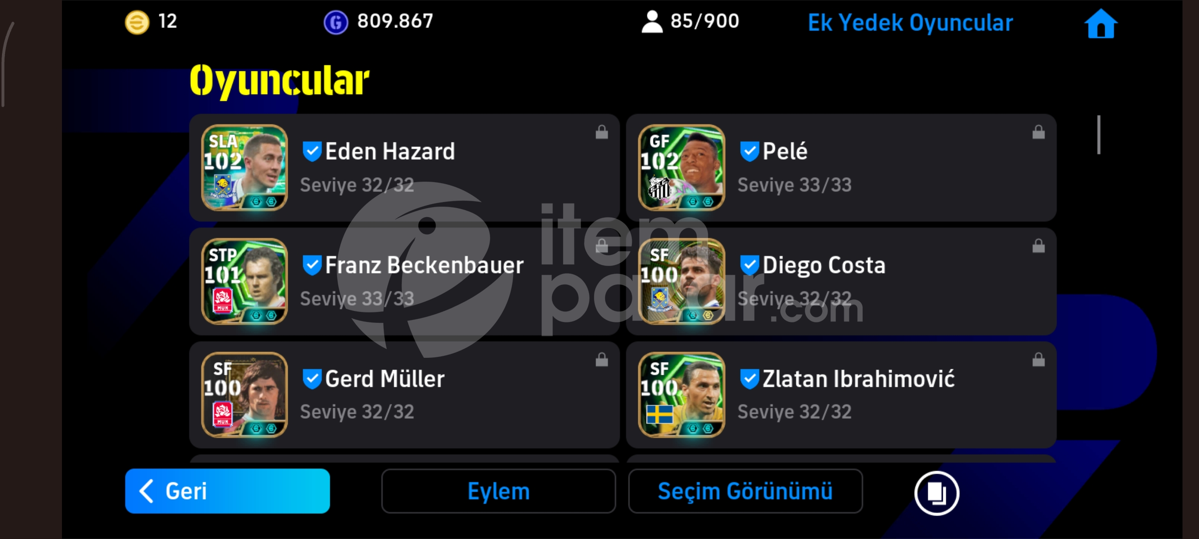3329+ KOLLEKTİFLİ EFSANE HESAP REZERV DOLU DOLU