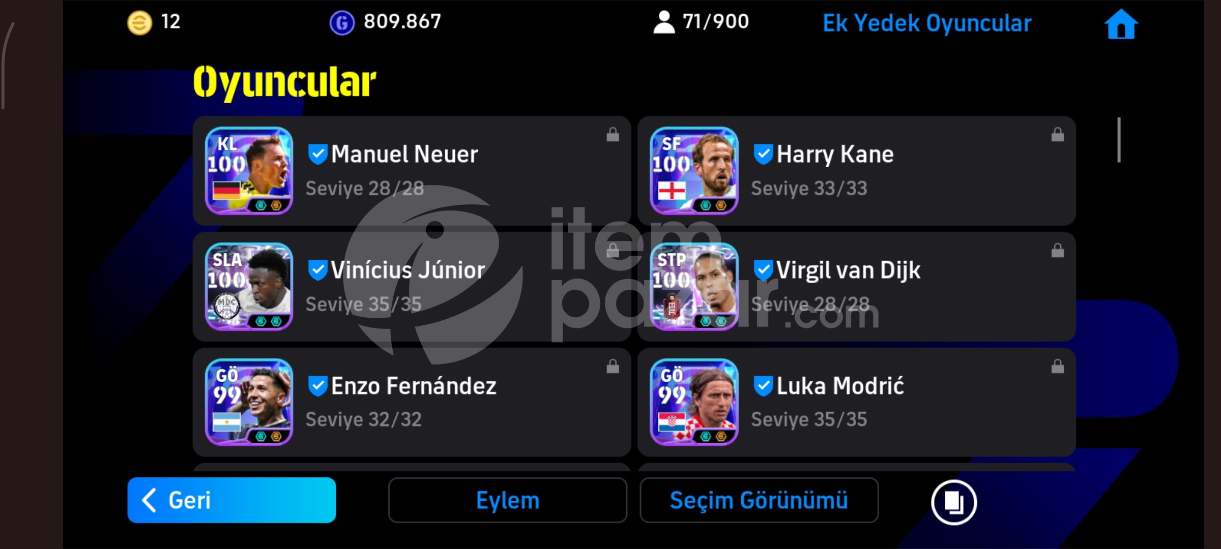 3329+ KOLLEKTİFLİ EFSANE HESAP REZERV DOLU DOLU