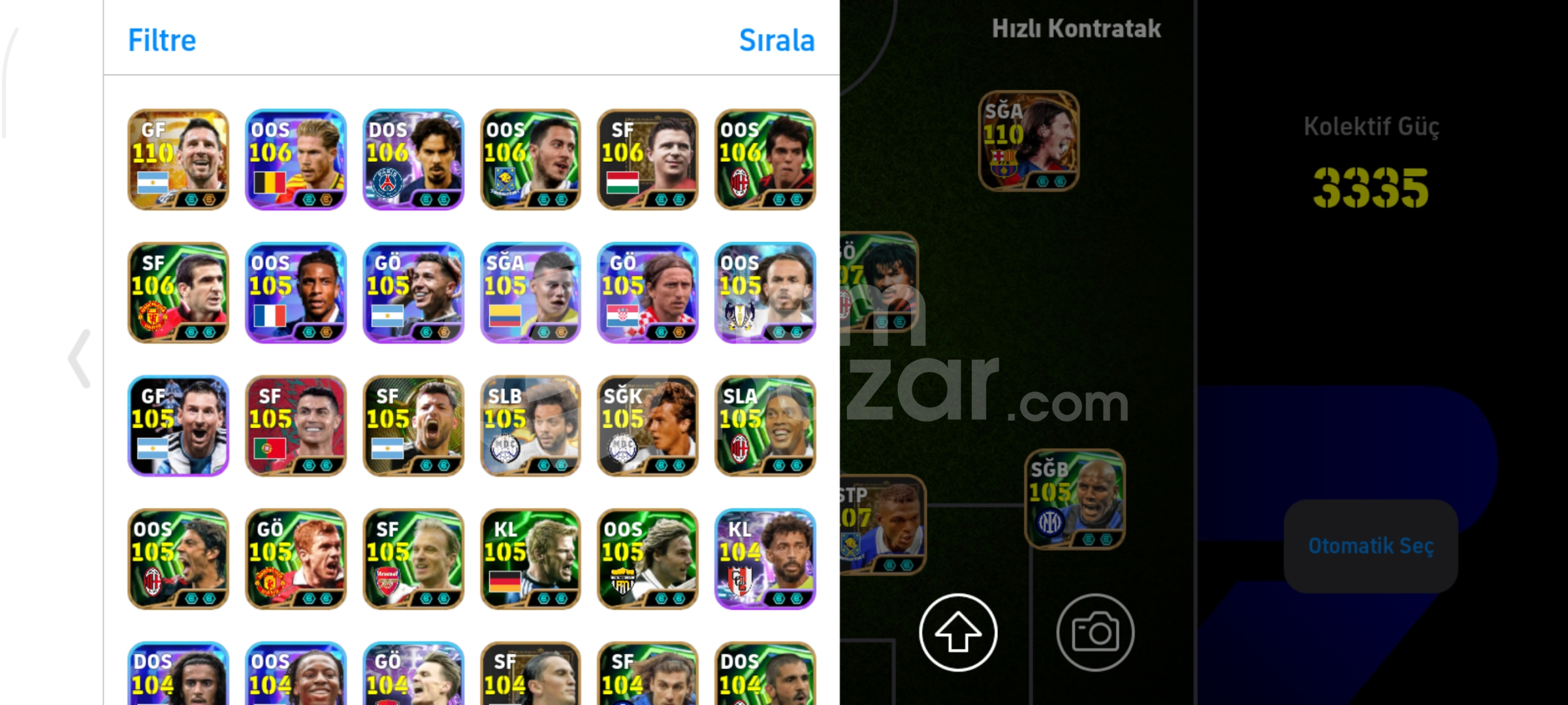 3335+ kolektif full+full yıldızlar geçidi ?