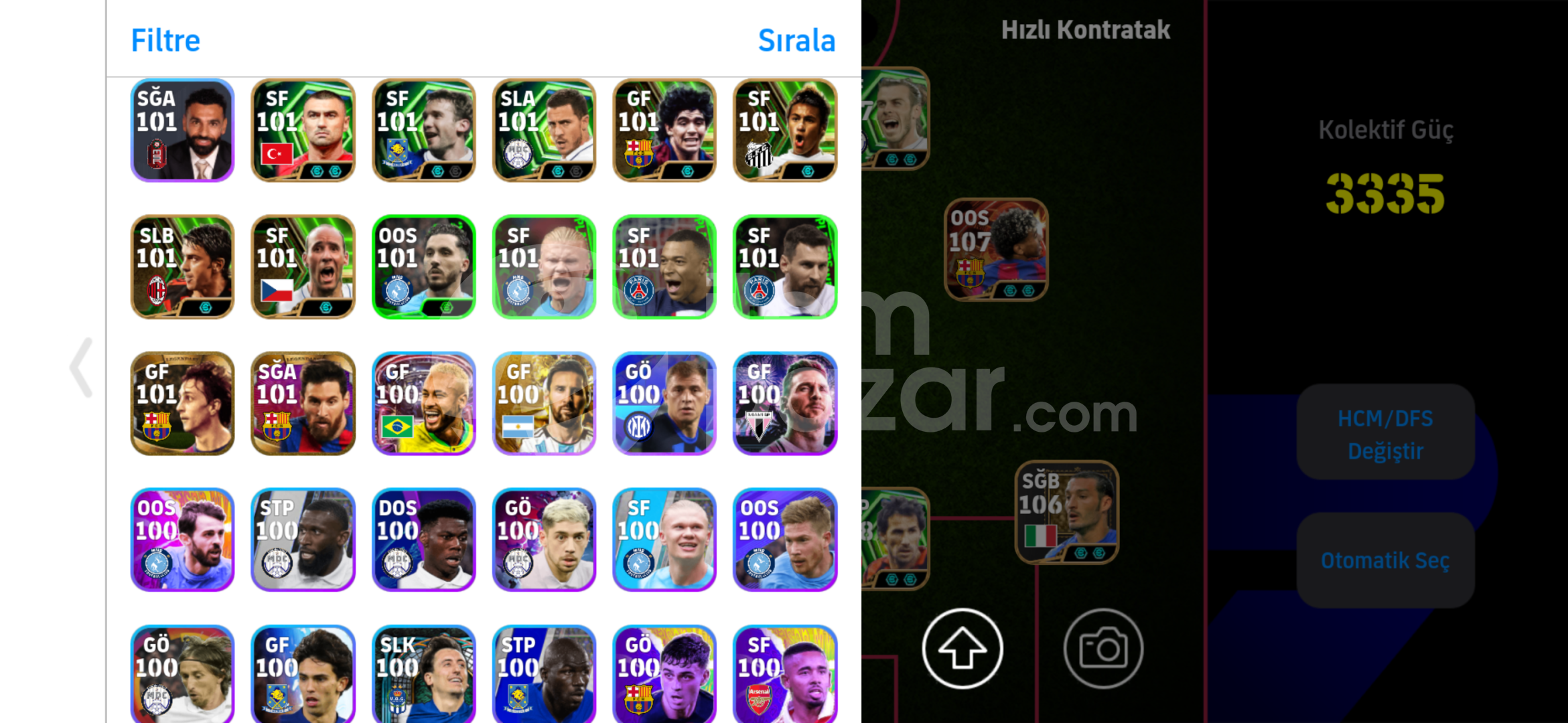 3340+Kg tek bağ pes 21 hesabı eksi yok