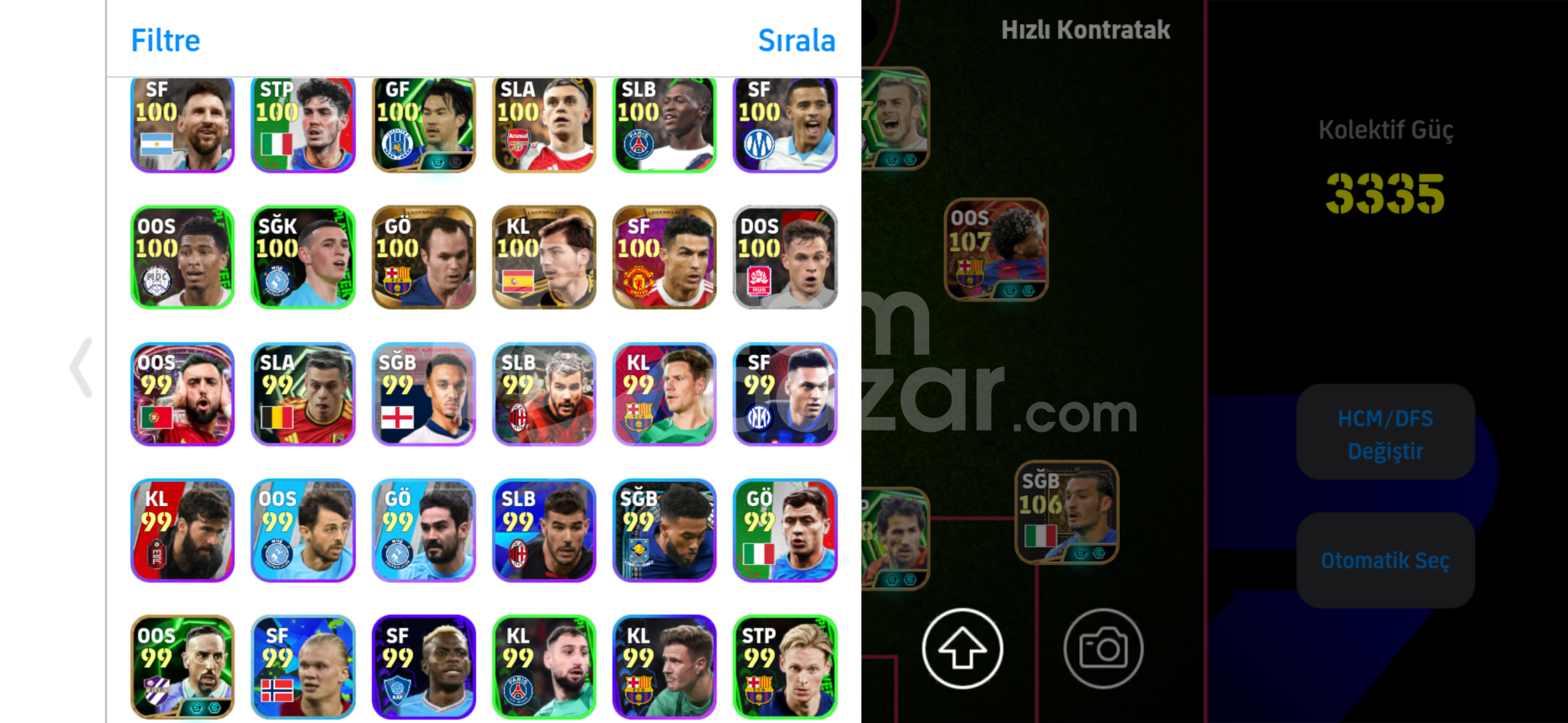 3340+Kg tek bağ pes 21 hesabı eksi yok