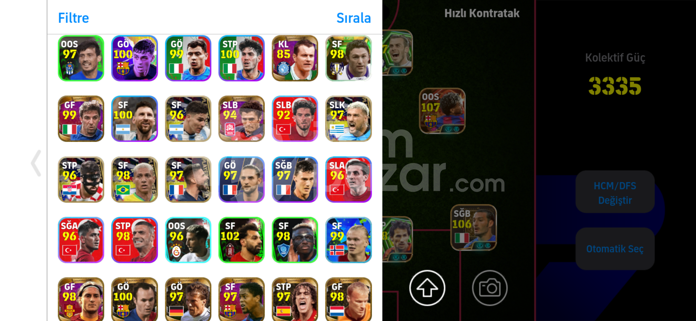 3340+Kg tek bağ pes 21 hesabı eksi yok
