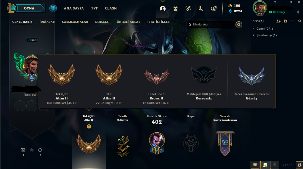 348 LEVEL - 88 KOSTÜM - GOLD 2 - 250K YASUO -TR