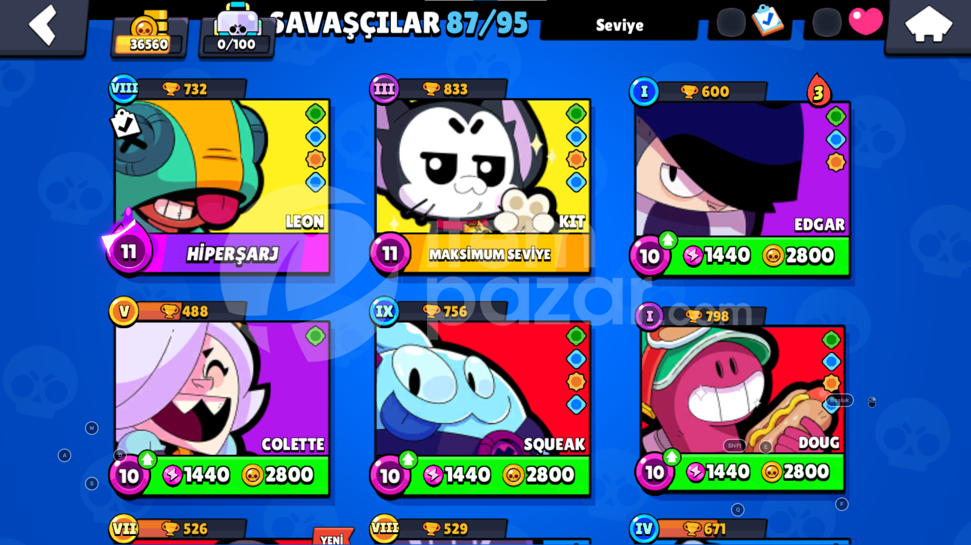37K 160 ELMAS MI.!!!!!⭐113+SKİN⭐87/95