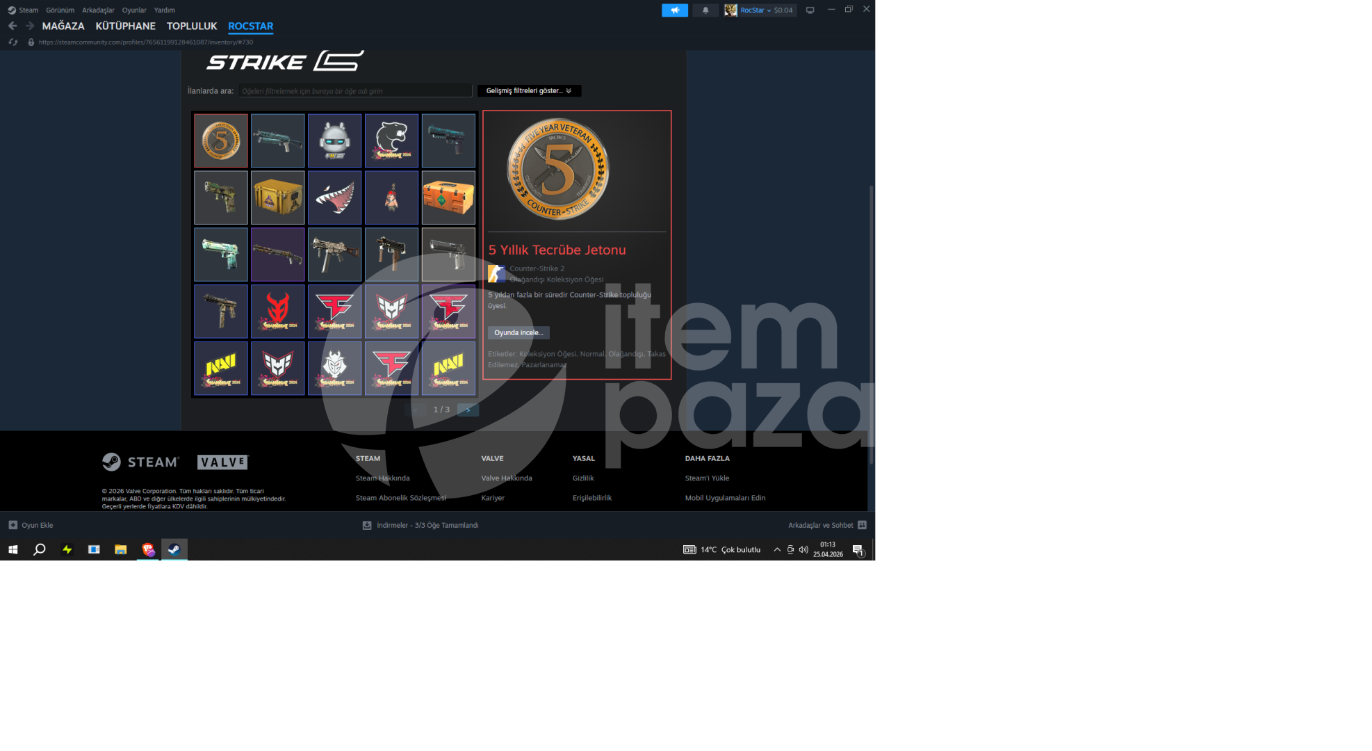 38 oyunlu eski steam hesabı cs seçkin hesap.