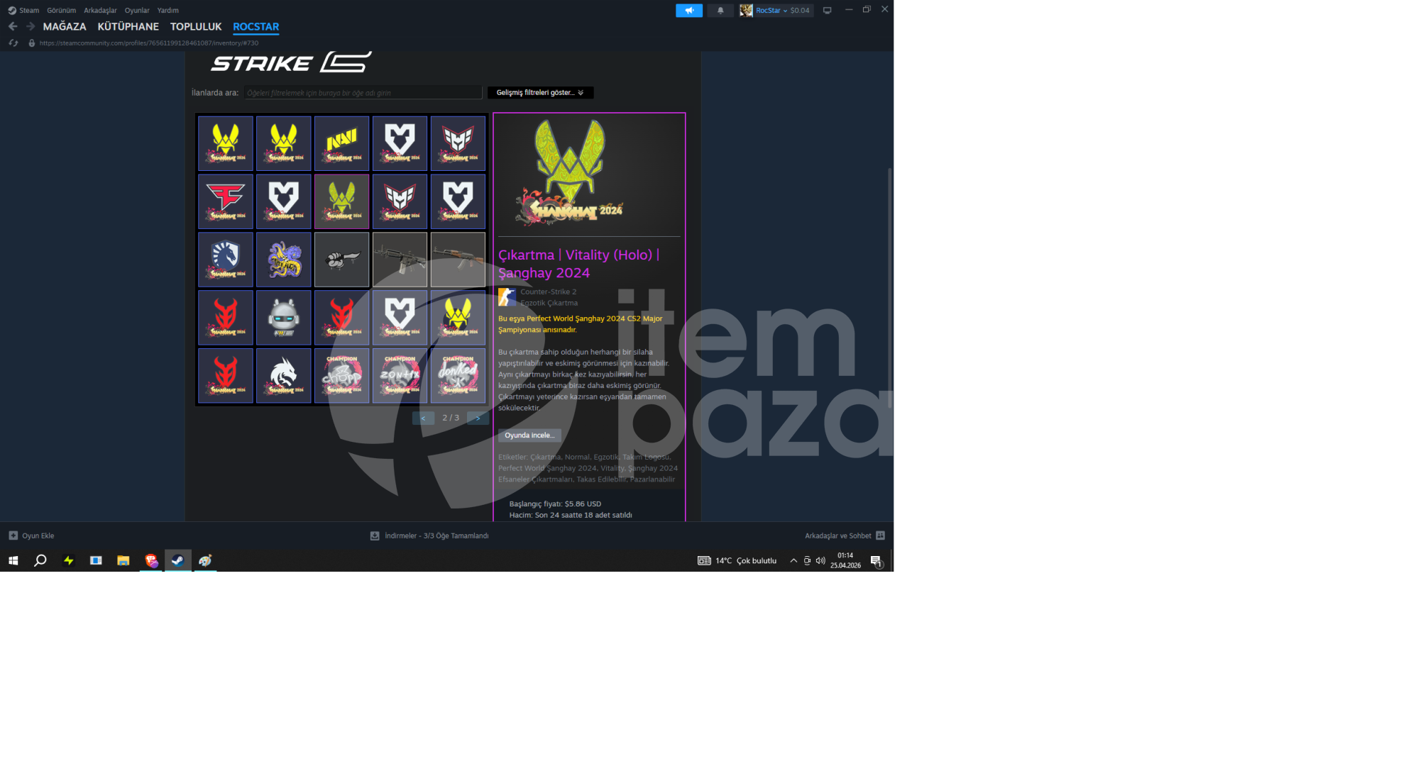 38 oyunlu eski steam hesabı cs seçkin hesap.