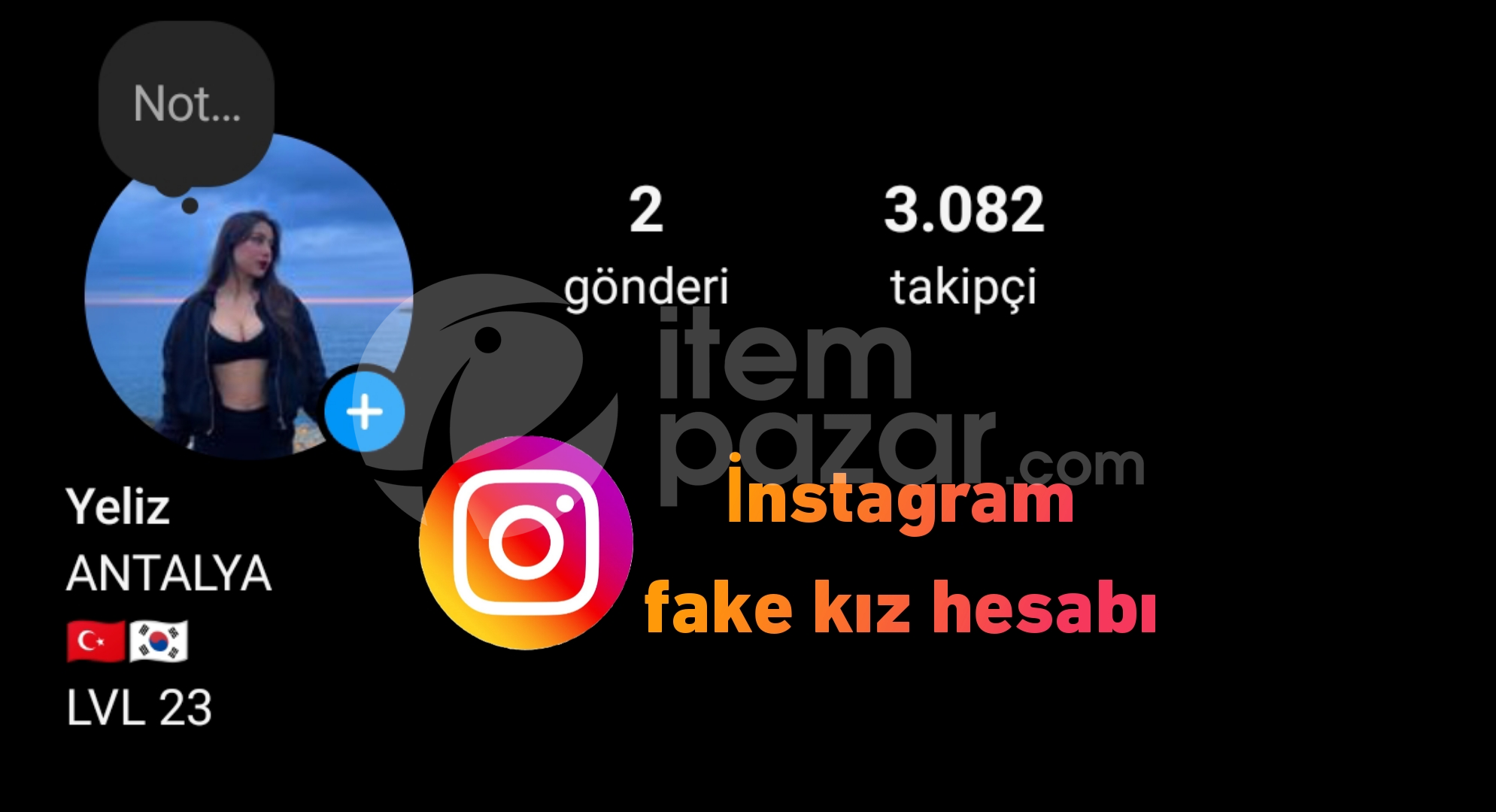 3K TAKİPÇİLİ FAKE KIZ