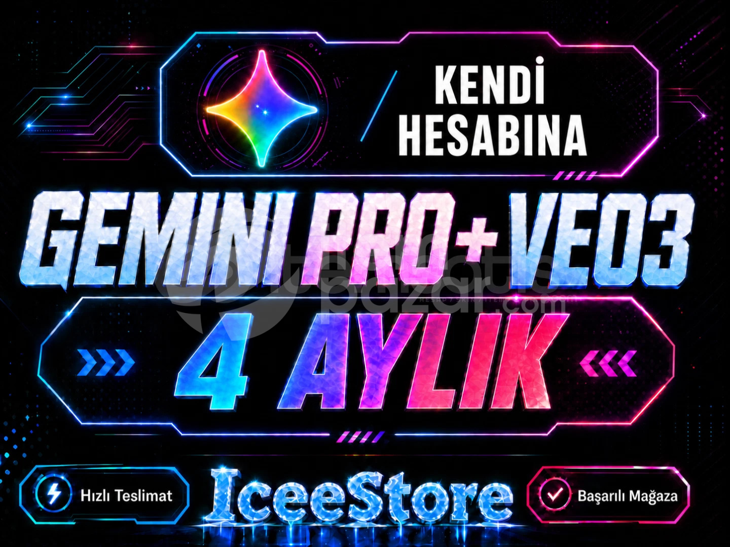 ⭐4 Ay​ Gemini Pro Hesabınıza