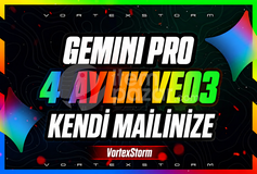 4 Ay Gemini Pro + Antigravity Kendi Mailinize