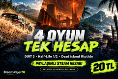 4 Oyun | Paylaşımlı Tek Hesap