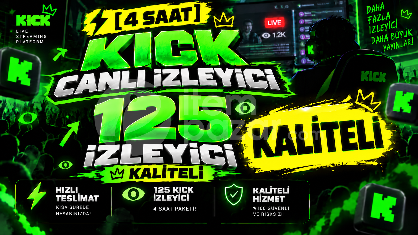 ⚡ [4 Saat] 125 Kick Canlı İzleyici | Kaliteli
