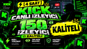 ⚡ [4 Saat] 150 Kick Canlı İzleyici | Kaliteli
