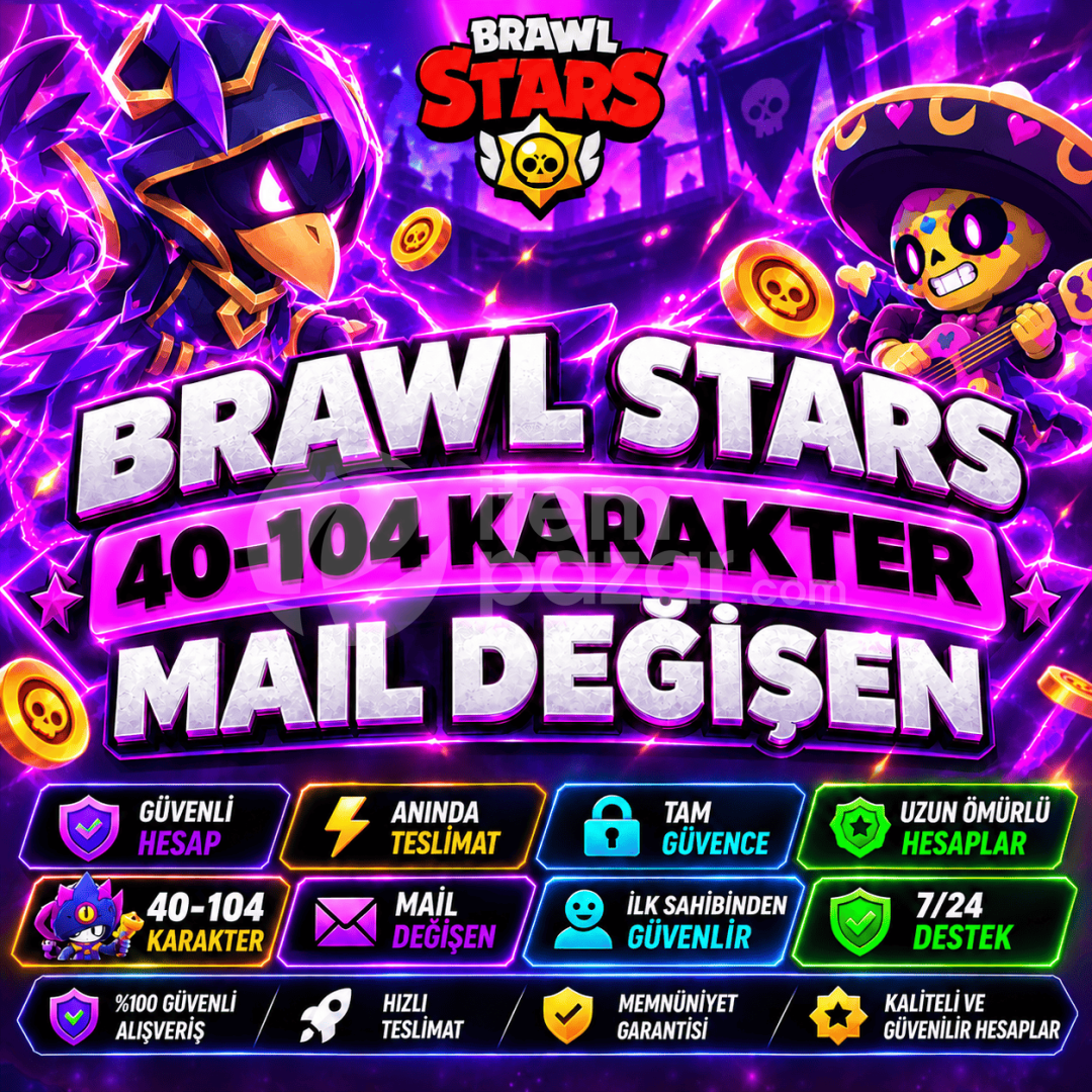 ⭐️40-104 Karakter Garanti Mail Değişen⭐️