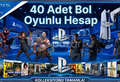 40 Adet Bol Oyunlu Fırsat Hesabı PS4/PS5/PRO
