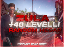 +40 LEVELLI ZULA RANDOM HESAP + GARANTILI