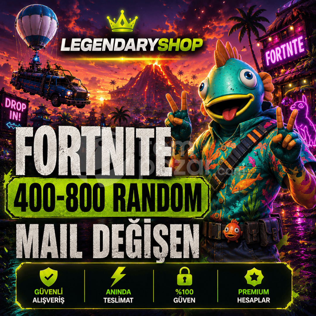 ⭐ 400-800 SKİN FORTNİTE MAİL DEĞİŞEN HESAP