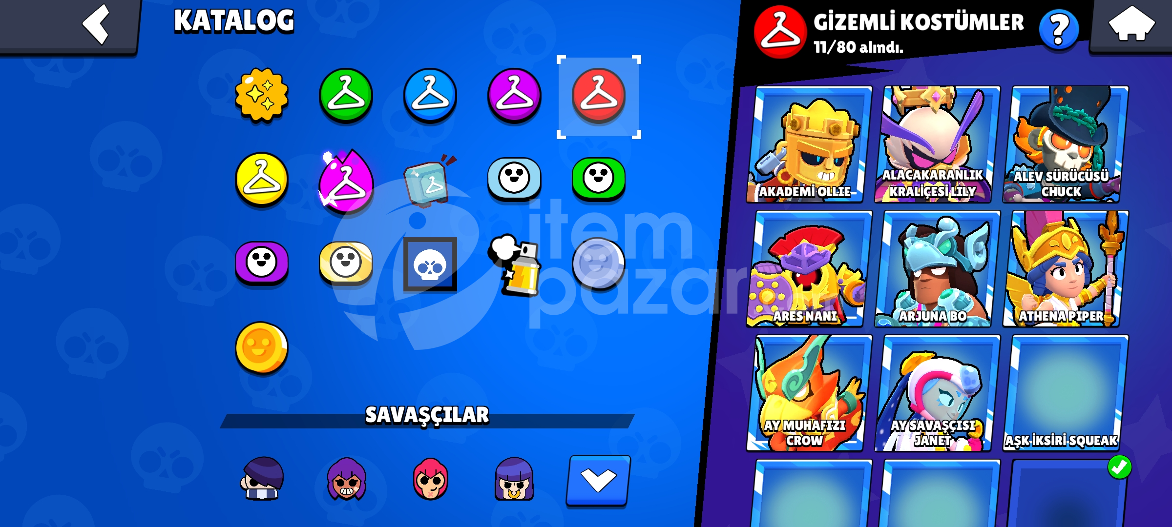 41K KUPA 93 KARAKTER 180SKIN 960 ELMAS