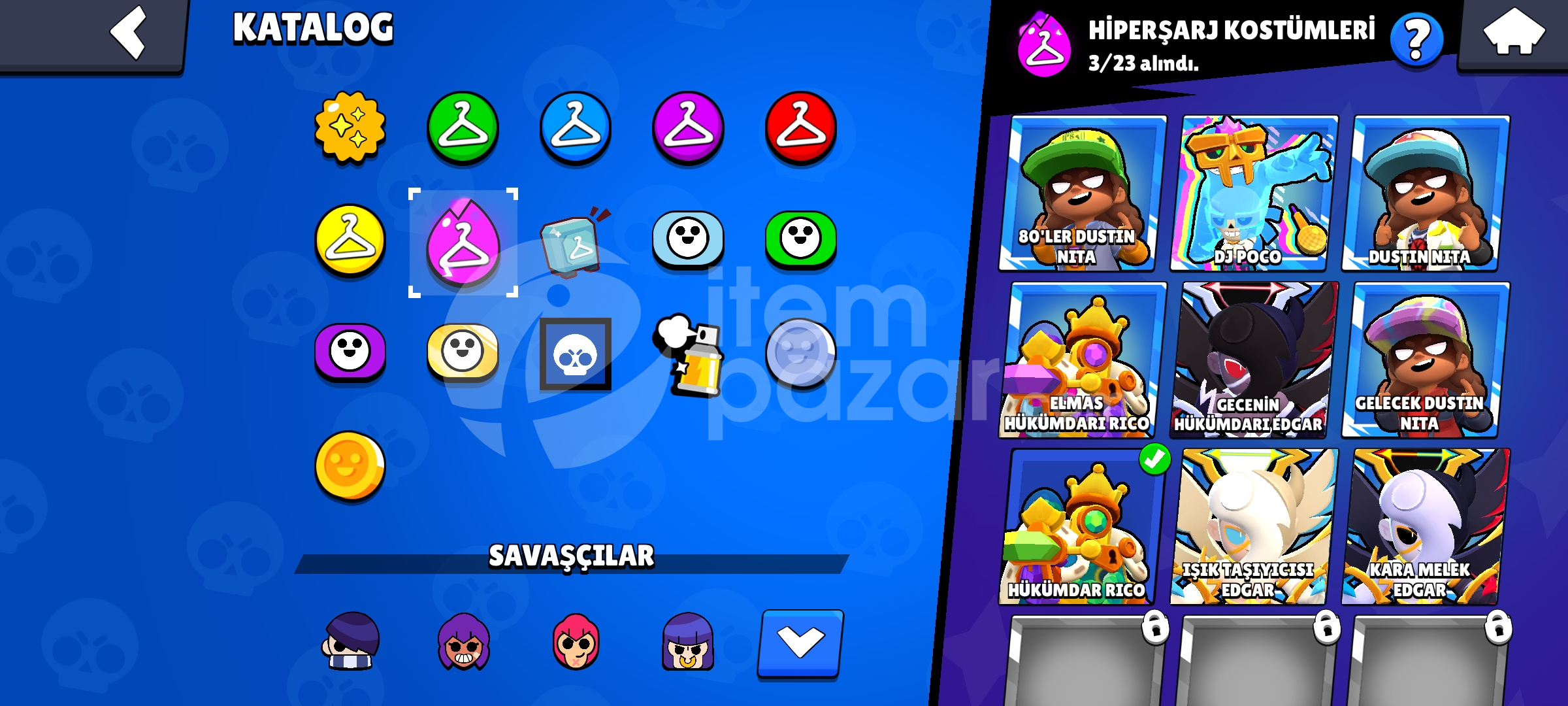 41K KUPA 93 KARAKTER 180SKIN 960 ELMAS