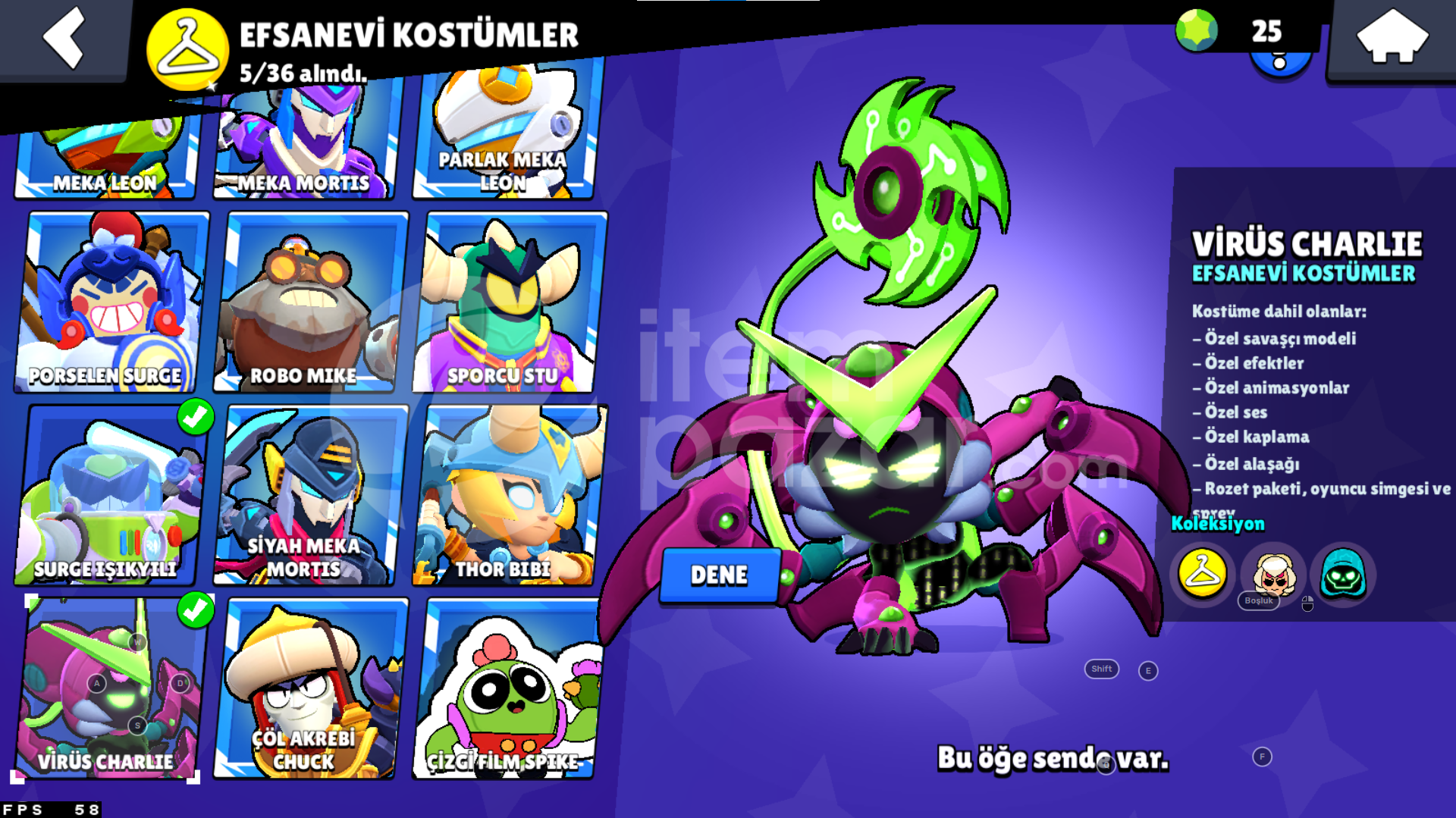 44K KAHRAMAN BİBİİ⭐160+SKİN⭐92/96