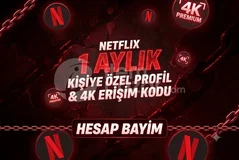 [4K] Netflix 1 Aylık Kişiye Özel Profil