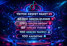 ⭐5X | TİKTOK KEŞFET PAKETİ 4⭐