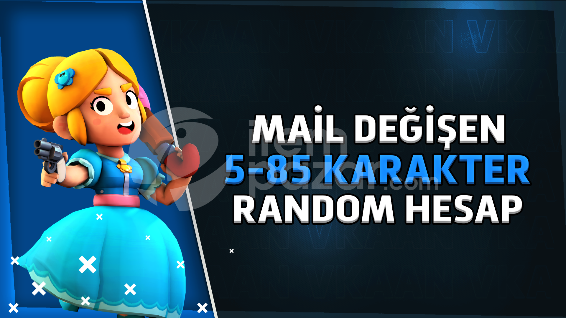 5-85 KAREKTER BRAWL STARS RANDOM HESAP