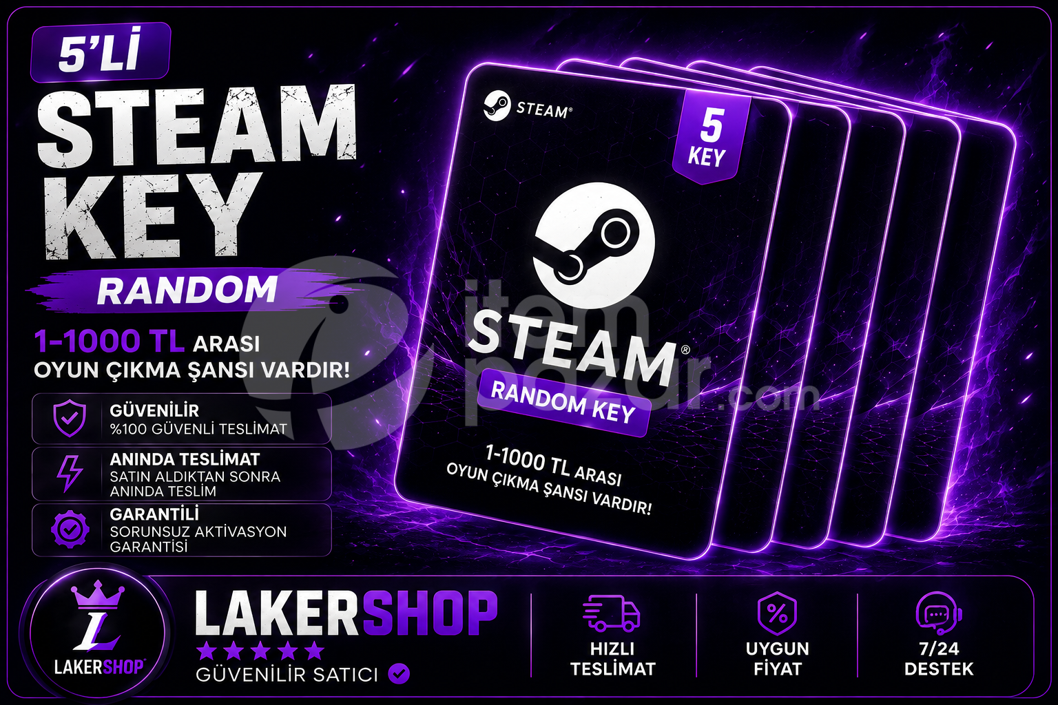 ⭐5 STEAM RANDOM KEY 49.90 ! ⭐