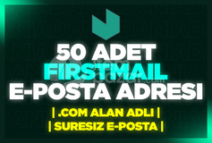 50 Adet FIRSTMAIL E-posta
