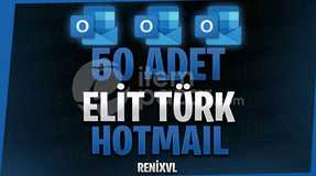 50 ADET TÜRK HOTMAİL | SORUNSUZ + GARANTİLİ