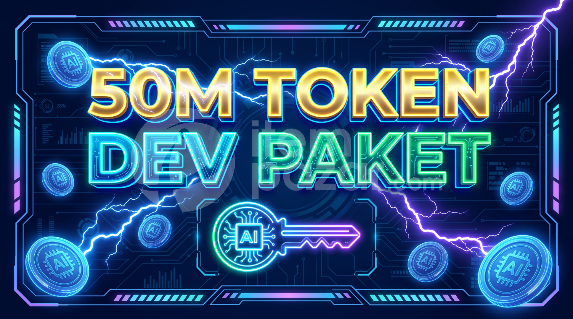 ⚡ 50 MİLYON TOKEN DEV AI API PAKETİ