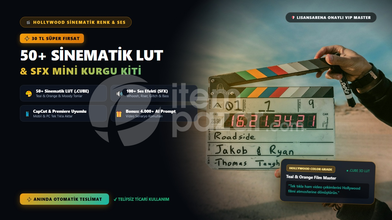 50+ Sinematik LUT & SFX Kiti