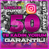 50 TÜRK KADIN YORUM GARANTİLİ OTOMATİK İNSTA