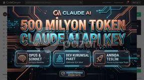 500 MİLYON TOKEN ⚡ CLAUDE AI API KEY