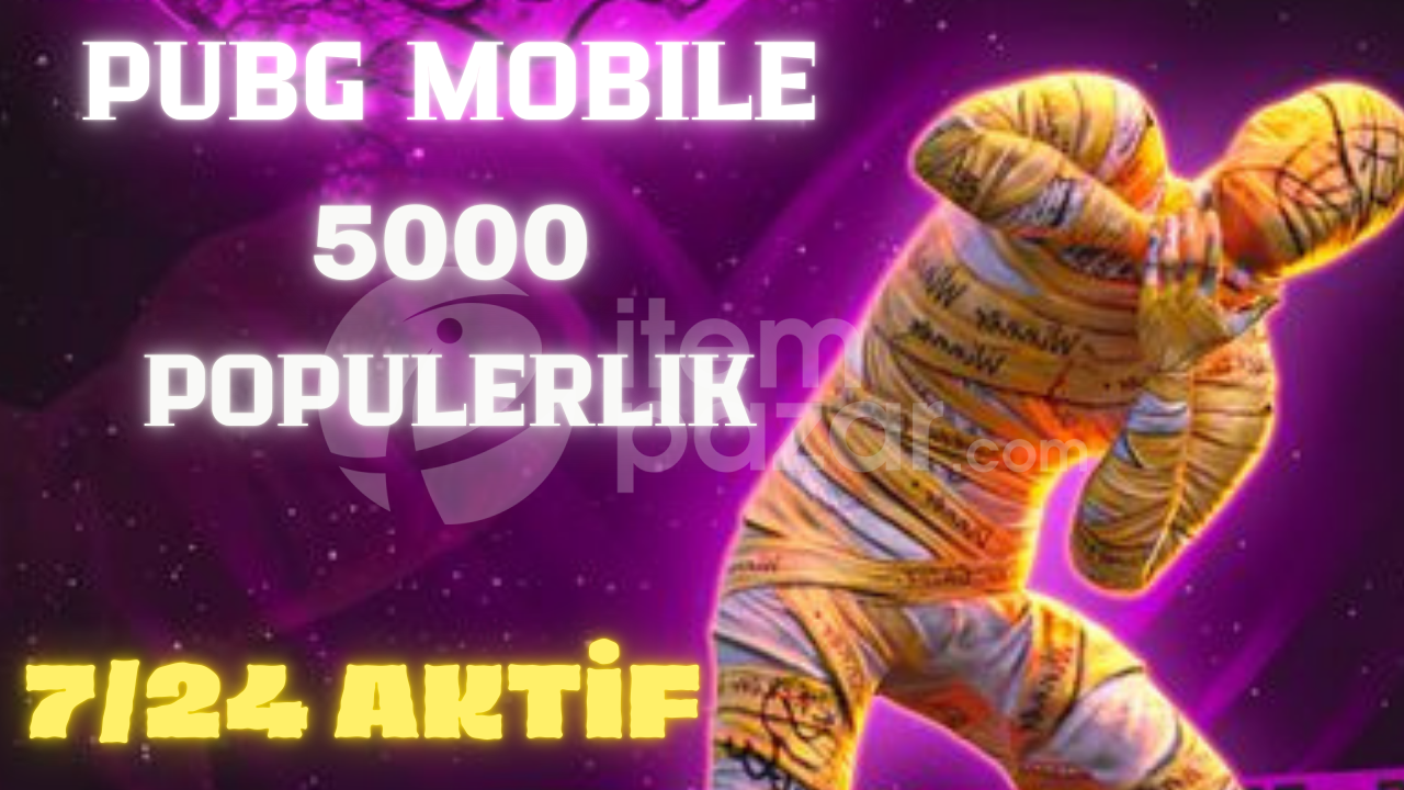 ✅5000 POPÜLERLİK PUBG MOBİLE ✅