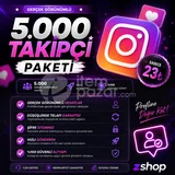 5.000 TAKİPÇİ PAKETİ | UYGUN FİYATLI