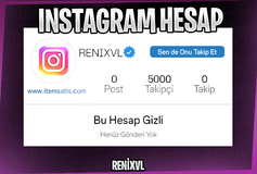 5000 Takipçili Kız Instagram Hesabı