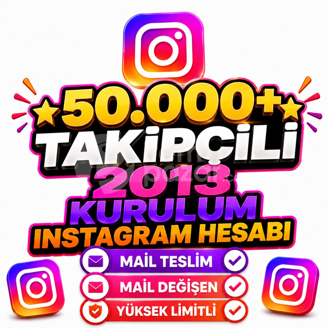 +50.000 TAKİPÇİLİ⭐2013 KURULUM INSTAGRAM