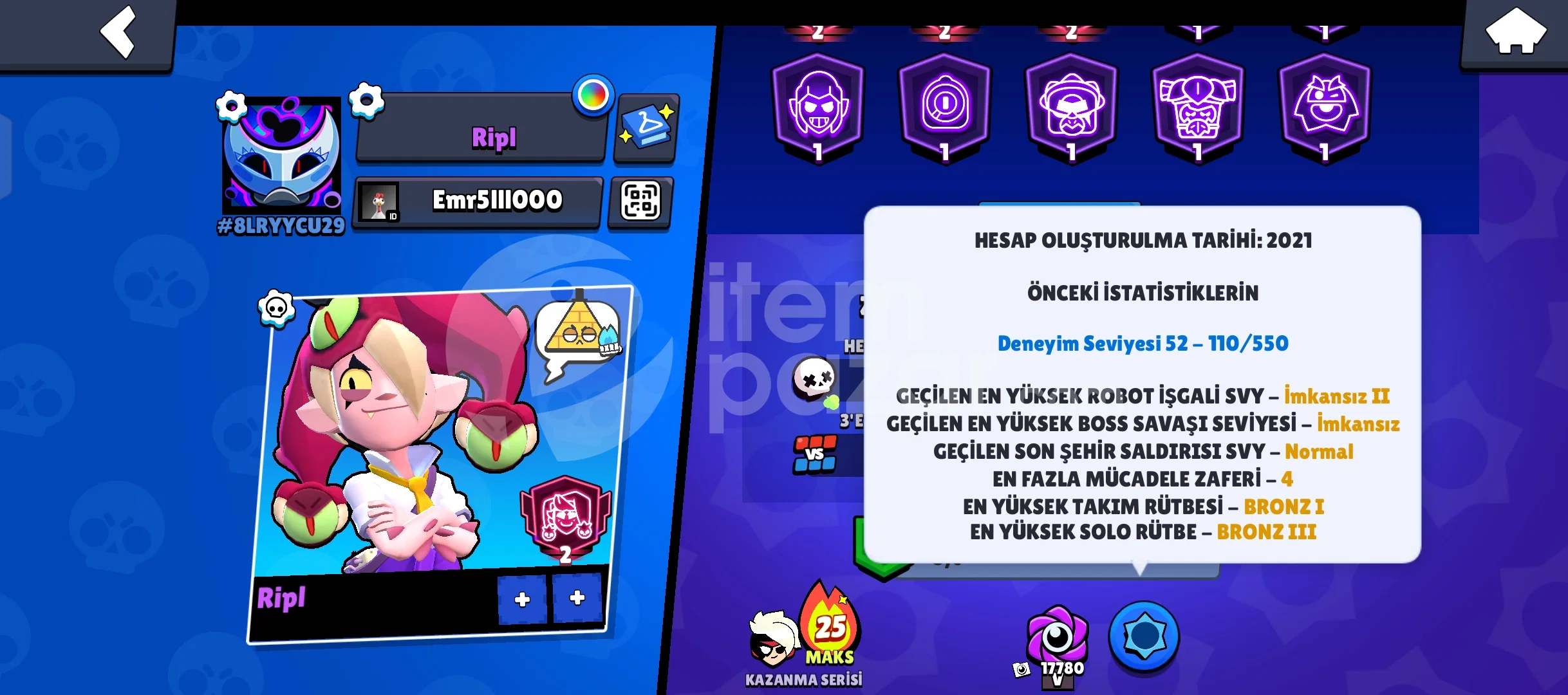 50k 2021den kalma hesap 